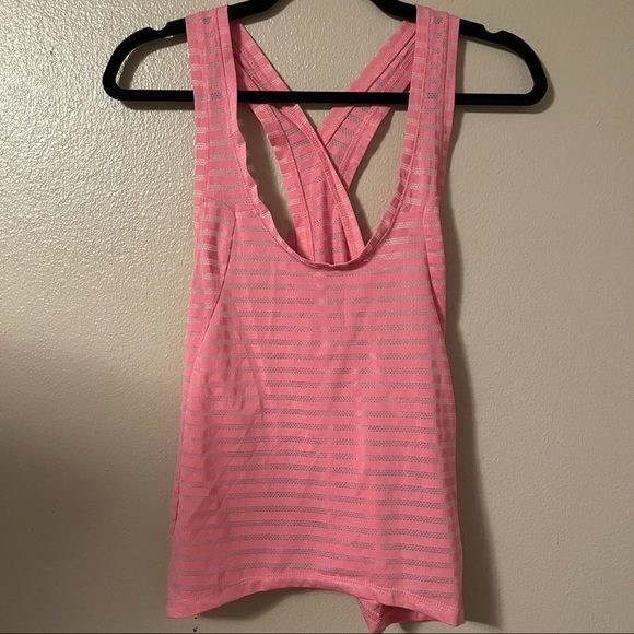 ZYIA Active Bundle (2) Nimbus Split Back Athletic Striped Tanks - Picture 2 of 11